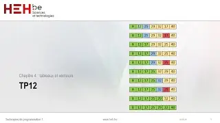 Chapitre 4.4 - Corrigé du TP12 : tri par sélection