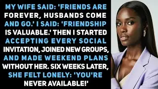 My Wife Said: 'Friends Are Forever, Husbands Come And Go.' I Said: 'Friendship Is Valuable.' Then I