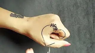 New Trending heart Mehndi Design || Tattoo Mehndi ||