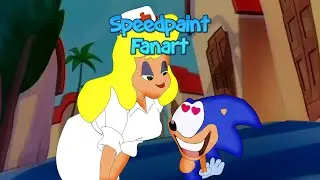 Hello Nurse Meets Sonic The Hedgehog Speed Paint FanArt