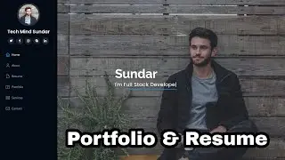 HTML, CSS, Bootstrap, Portfolio & Resume🔥🔥🔥 2021( Source Code👇)
