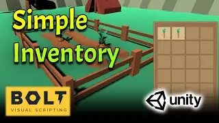Unity-Bolt Simple Inventory #2 - Place Item in Inventory Slot - Tutorial(Visual Scripting)