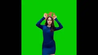 Mentahan Green Screen Cewek montok joget ❗
