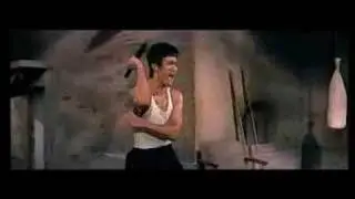 Bruce Lee Fights Back Watercolor