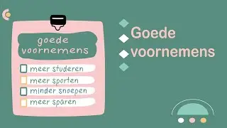 Goede voornemens (#NT2, #learndutch)