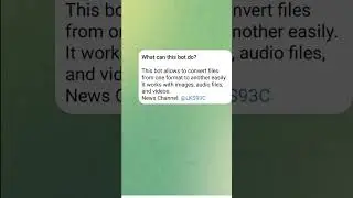 File convertor using Telegram | Useful Telegram BOT to convert files 🔥 