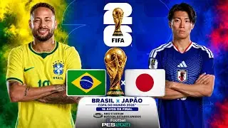 BRAZIL vs JAPAN | FIFA WORLD CUP™ 2026 | GROUP STAGE | PES 2021 4K [HDR] Gameplay.