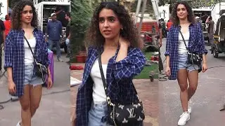 Sanya Malhotra Spotted At Arham Nagar Varsova || V Media Entertainment