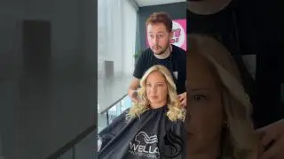 Mechas en tono / color dorado y tinte para cubrir canas