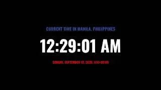 🔴 LIVE | Clock / Local time in manila philippines / what time is it now