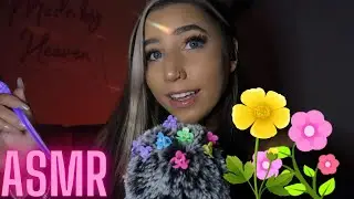ASMR | FLOWER PLUCKING (plucking and picking on fluffy mic)