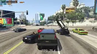 i5-7500 with GTX 970 4Gb GTA V (High Textures) benchmark FPS test fivem GTA 5
