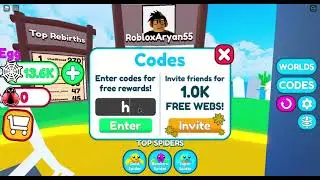 New Honey World Update Code June 2021 | Be a Spider! Tycoon ( Roblox )