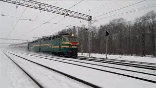 Курское направление зимой 2014-ого - участок Бутово - Щербинка