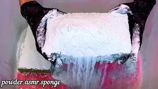 Pink creamy paste 🩷💕 Asmr squeezing sponge
