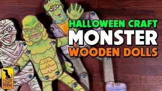 Halloween Craft: Making a Monster Army from Wood