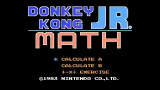 Donkey Kong Jr. Math - (NES) - Gameplay