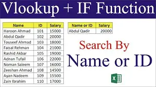 Vlookup formula + If Function in Excel