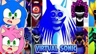 Sonic and Amy watch Sonic EXE Phase 1-2 VS Phase 3-4 VS Phase 5-27 VS Phase 28 Incredibox Sprunki!