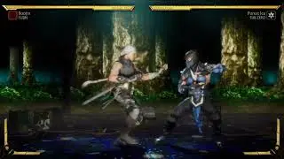 Fujin mid screen air slam easier 32% combo tutorial [only .1% from optimal]