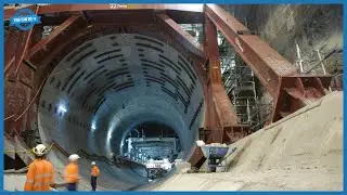 GIANT PIPE. Extremely Fast Pipeline Construction Technology. How To Install Pipe At Rocky Mountains