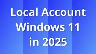 Create Windows Local Account without Microsoft Login