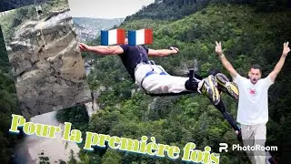 Je saute pour la première fois à l'élastique/ اقفز للمرة الاولى بي الحبل من جبل