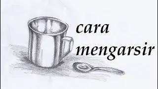 Mengarsir Gelas dengan Efek Metal