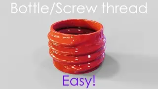 Make bottle/screw thread - 3ds max tutorial