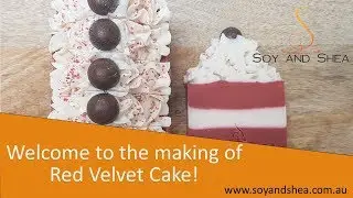 Red Velvet Cake Cold Process Soap - Making, cutting and about my new recipe