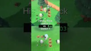 Hitting regular rock Switch 1 vs Switch 2 