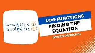 Finding the Equation of a Logarithmic Function (word problem) | VCE Maths Methods