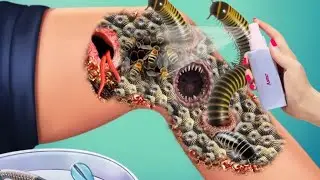 ASMR Leg Removal Animation/Leg Injury Animation Tretment @ASMRanimation1234