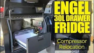 Drawbar Box Fitout Ep 2 // Engel 30lt Drawer Fridge Compressor Relocation // DIY Camper Trailer