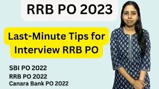 Interview Questions In RRB PO 2023   #ibpspo #rrbpo