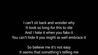 Sum 41 - In Too Deep - Lyrics Scrolling