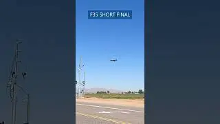F35 COMING LANDING #f35lightning #fighterjets #shorts