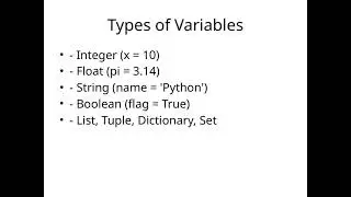 03 Variables and Operators in Python