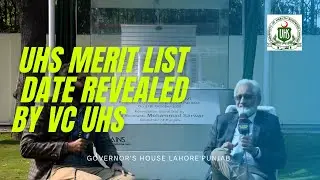 VC UHS announces College wise MERIT LIST 2020-21 Exact Date | Watch Todays interview of VC UHS