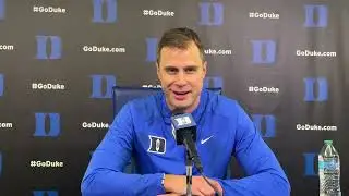 Jon Scheyer Duke vs Arizona State Brotherhood Run Postgame Press Conference