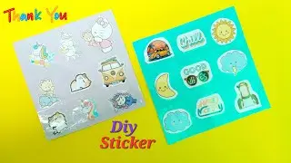 How to make sticker, homemade sticker, back to school craft, easy homemade sticker, sticker making