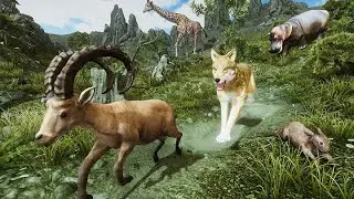 Ultimate Ibex vs Lion #3 | Animal Gameplay | Hannu Games