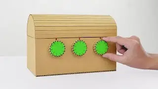 DIY How to Make Treasure Chest with 3 Digit Password from Cardboard
