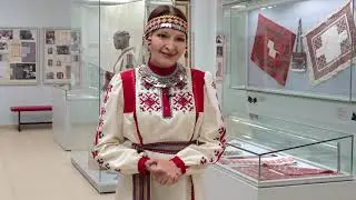 Урок по чувашской вышивке на русском языке