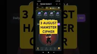 3 AUGUST - HAMSTER KOMBAT - 1 MILLION CIPHER CODE