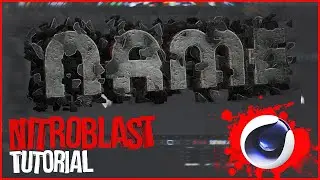 Cinema 4D Tutorial: Nitroblast - Как сделать красивый текст