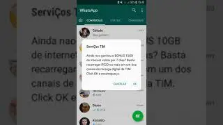 Como retirar mensagem de operadoras da tela