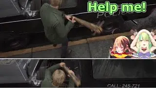 Fauna and Gigi seek help from the police, except... (Silent Hill 2)  [Hololive/clip]