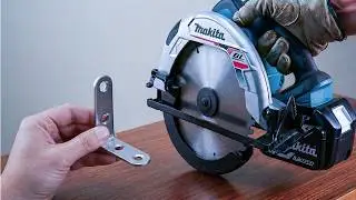 Millions of people don’t know this! Attach L shaped bracket to Circular Saw to make a million-dollar