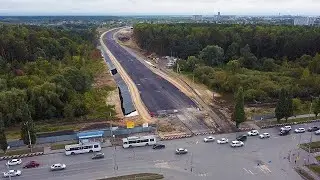 Строительство магистральной улицы от ул. Кирова до ул. Строителей в Йошкар-Оле | Сентябрь 2021 г.